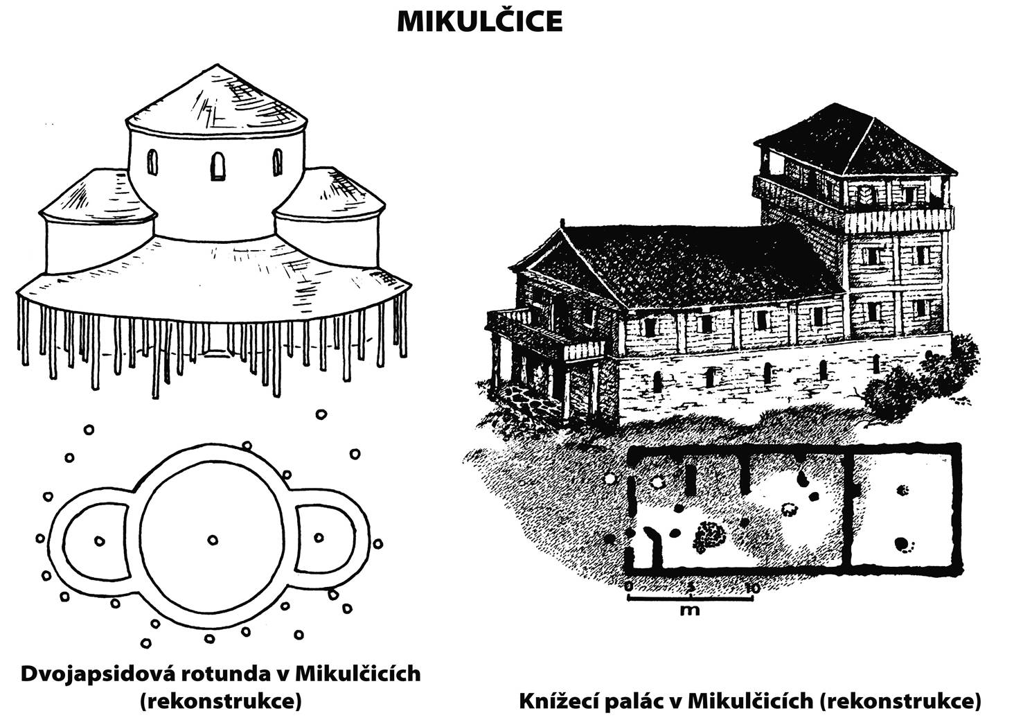 11. Mikulčice: dvojapsidová rotunda a knížecí palác