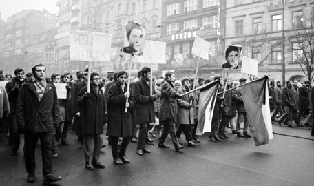 21 Studentská demonstrace na počest J. Palacha z 20.1.1969