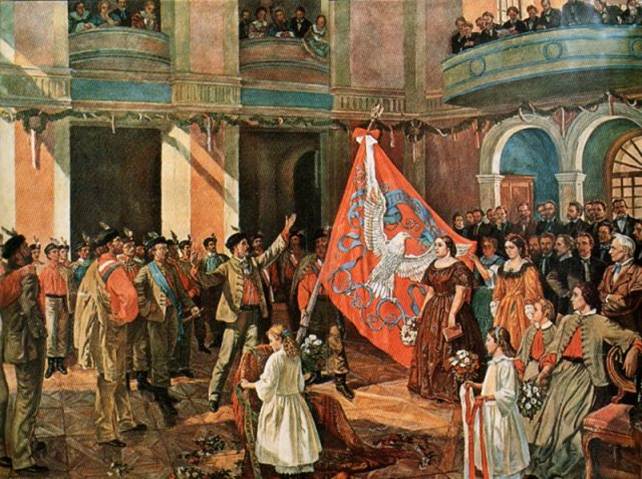 Sokolská slavnost v roce 1862