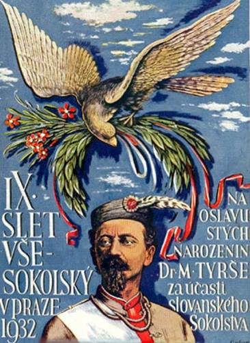 IX. všesokolský slet (1932) – plakát